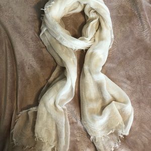 Cashmere White Scarf